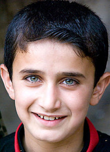 Yazidi boy in Iraqi Kurdistan August 2014